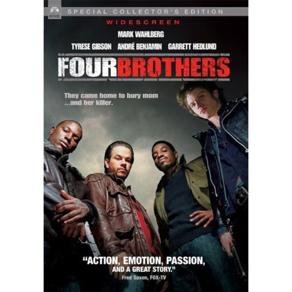 Four Brothers DVD  2005 Paramount Mark Wahlberg Tyrese Gibson Andre Benjamin